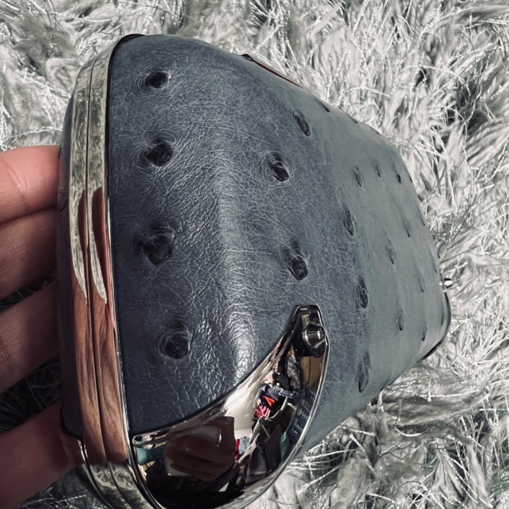 100% Ostrich Balenciaga Clutch Bag - Picture 8 of 8